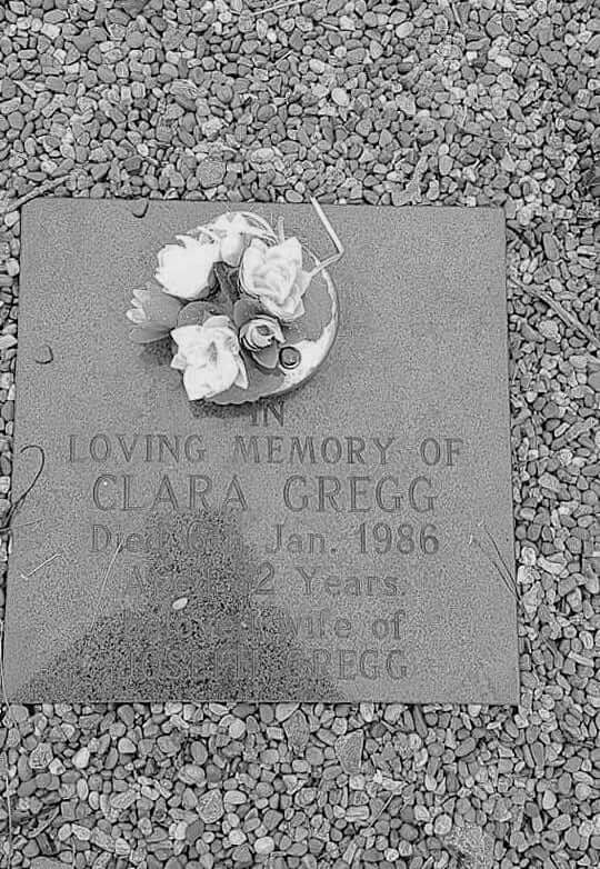 Clara Gregg memorial