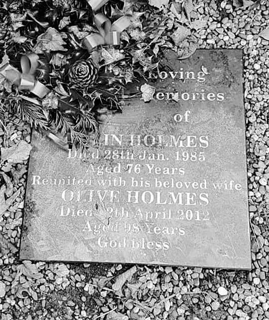 Colin Holmes memorial