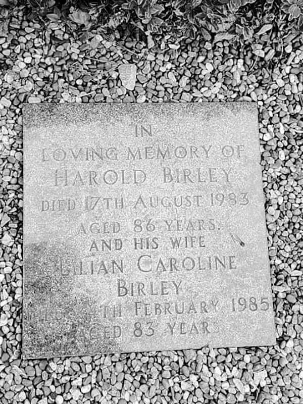 Harold Birley memorial