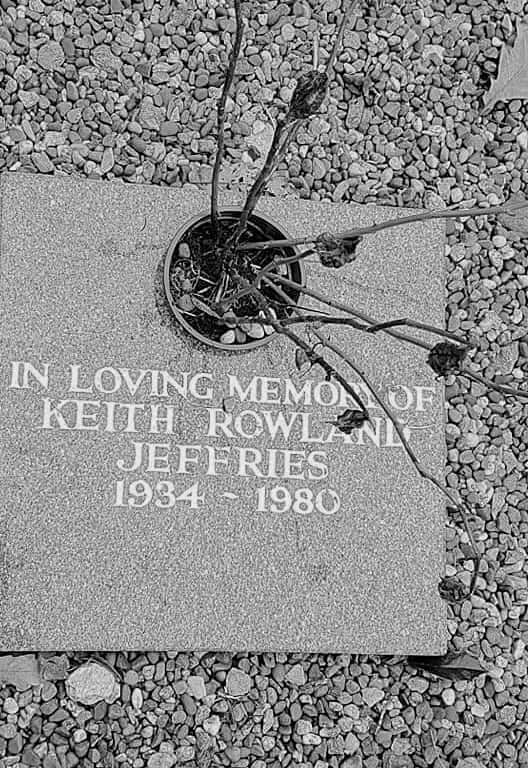 Keith Jeffries memorial