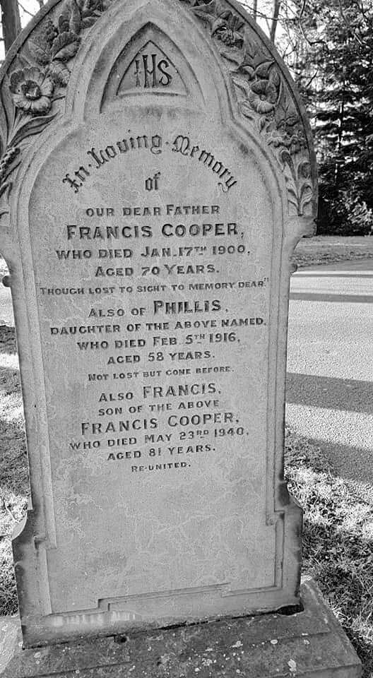 Francis Cooper Headstone