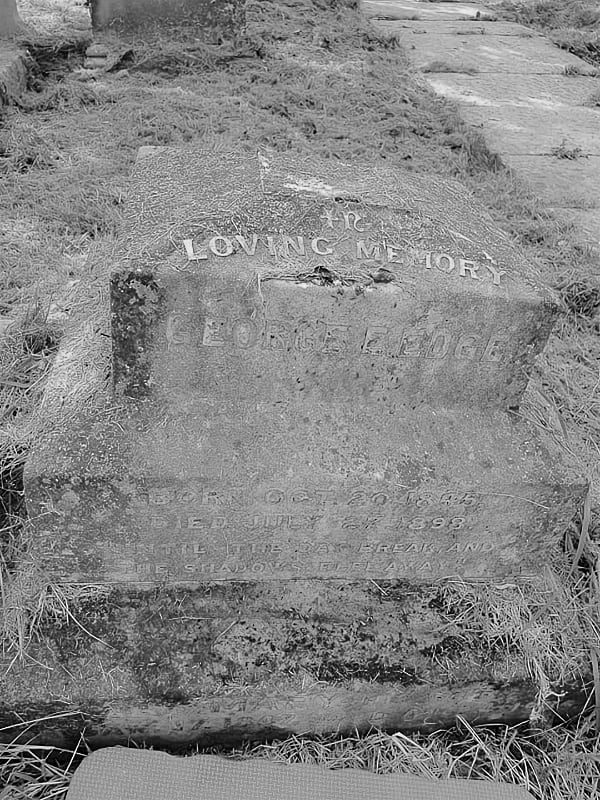 George Edge headstone