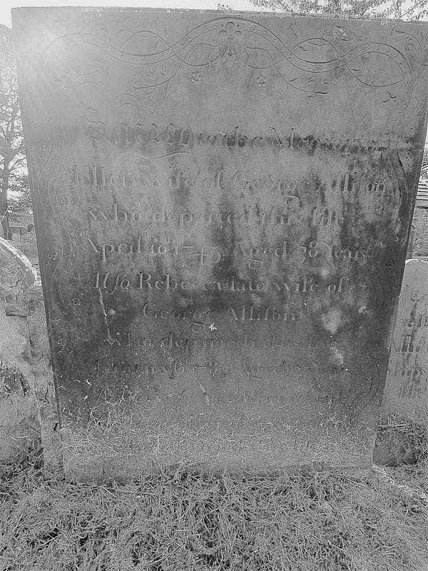 George Allison headstone