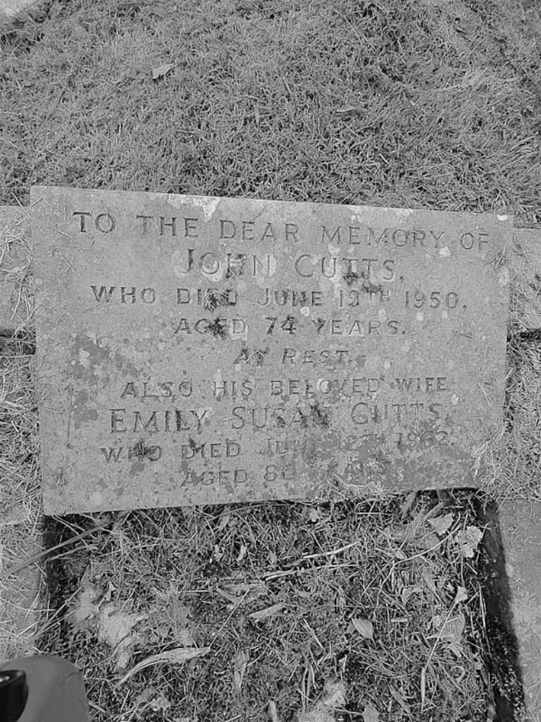 John Cutts headstone
