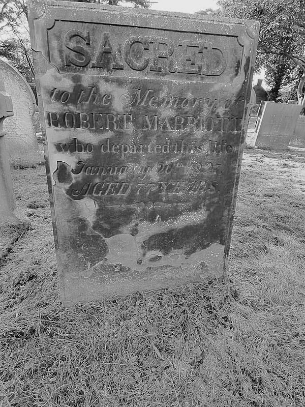 Robert Marriott headstone