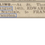 Edward Fletcher & Frances Limb