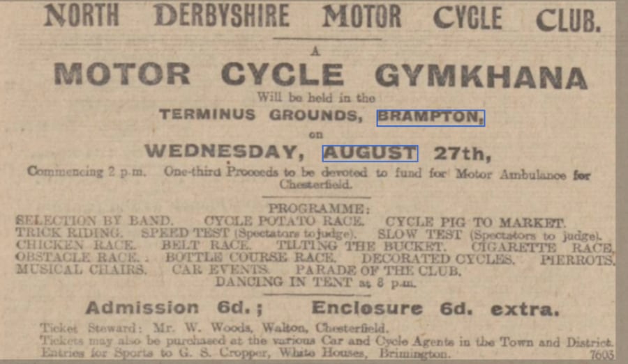 Motor Cycle Gymkhana